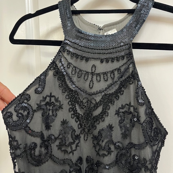 Heaven & Hell Black Beaded Fringe Flapper Dress – Size M - Picture 9 of 15